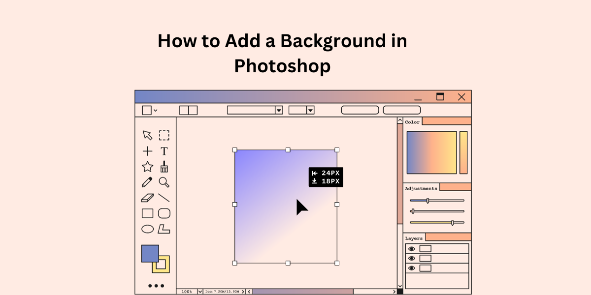 Add a Background in Photoshop