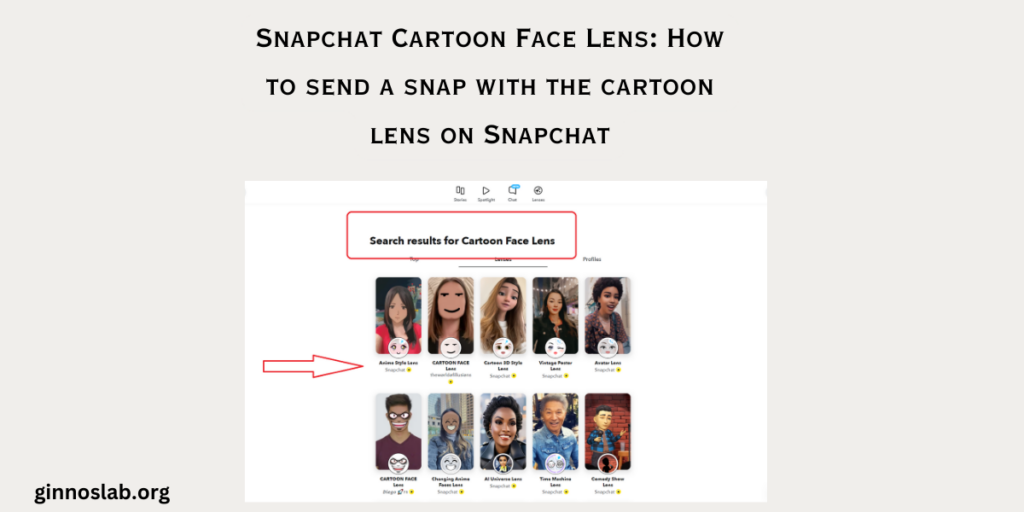 snapchat cartoon face lens